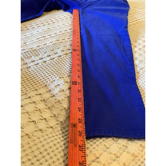 Chico’s So Slimming Womens Bright Blue Size 15R Cropped Pants Pockets - Picture 7 of 7
